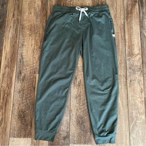 Vuori Performance Jogger Womens Large Kelp Heather Green